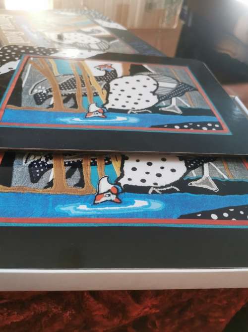 Other Antiques & Collectables 6 GUINEA FOWL PLACE MATS IN ORIGINAL